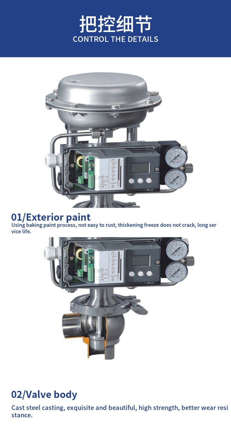 ZTRS pneumatic sanitary control valve