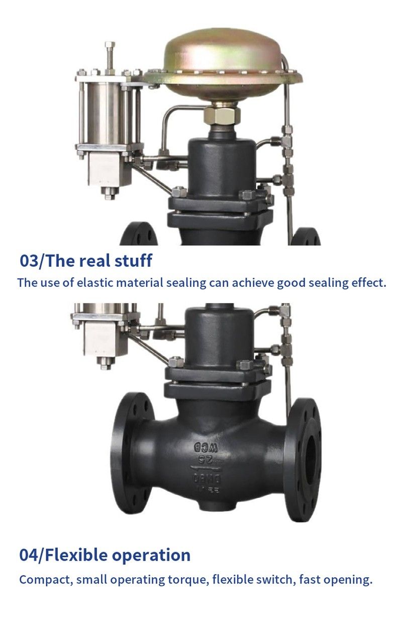 Self-operated flow and temperature combination valve