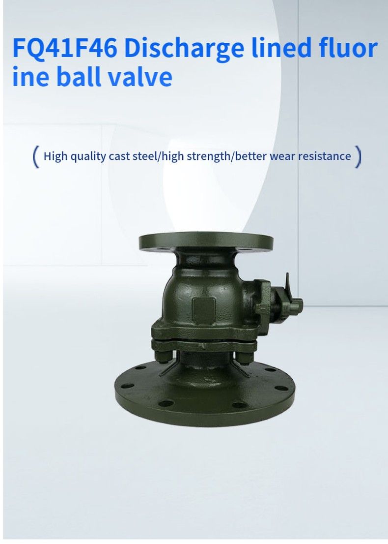 FQ41F46 Discharge lined fluorine ball valve