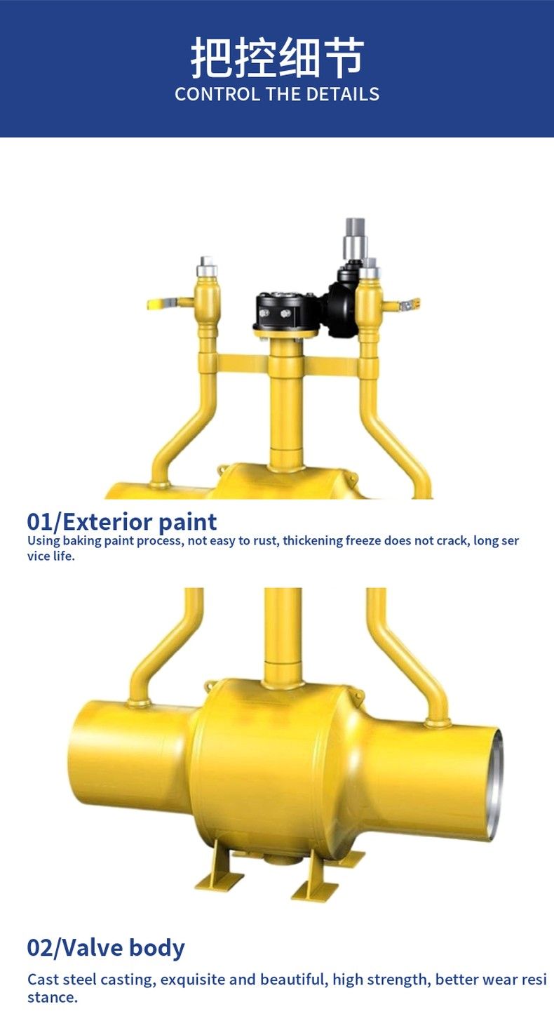 MQ361F buried all-welded ball valve