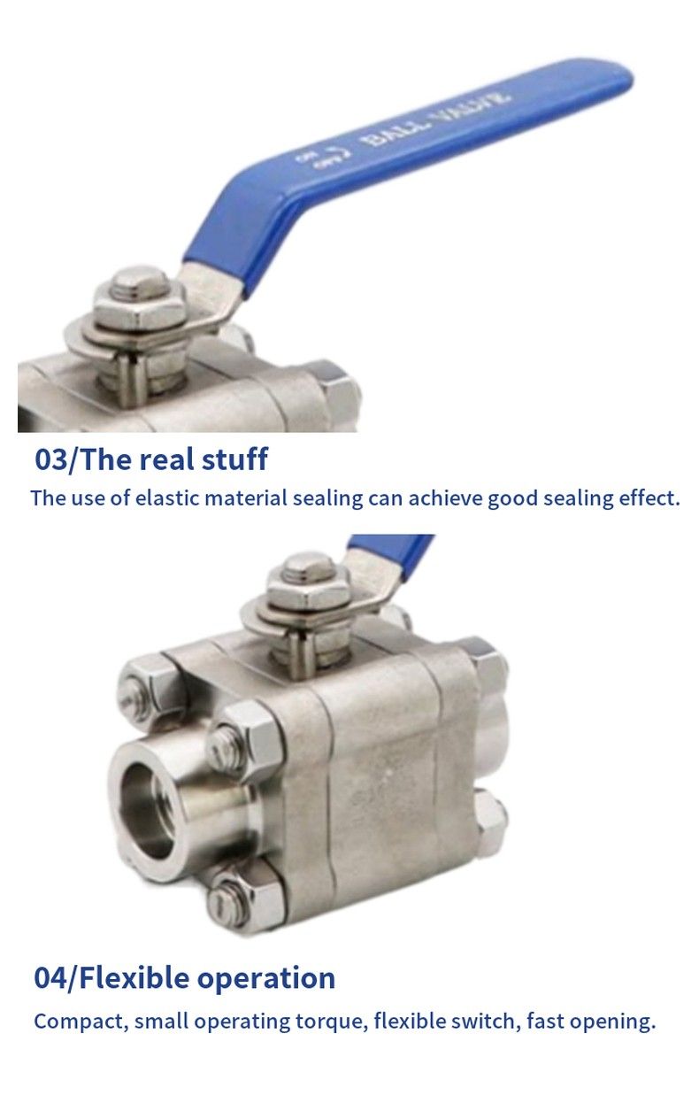 Q11F forged steel ball valve with internal thread