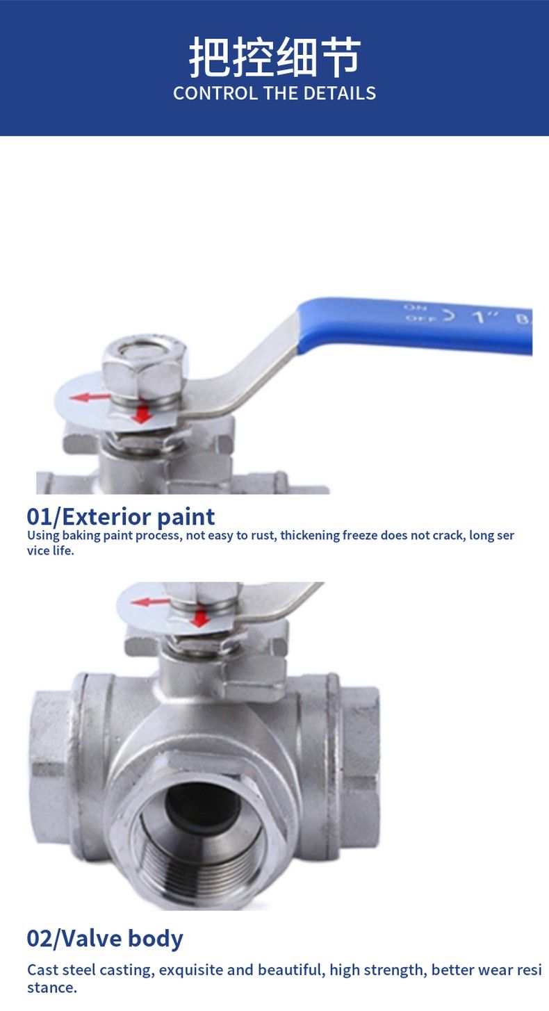 Q14F-Q15F three-way ball valve