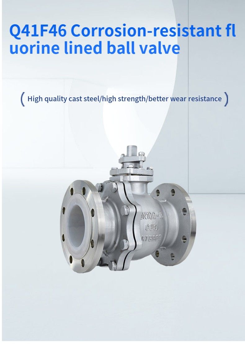 Q41F46 Corrosion-resistant fluorine lined ball valve