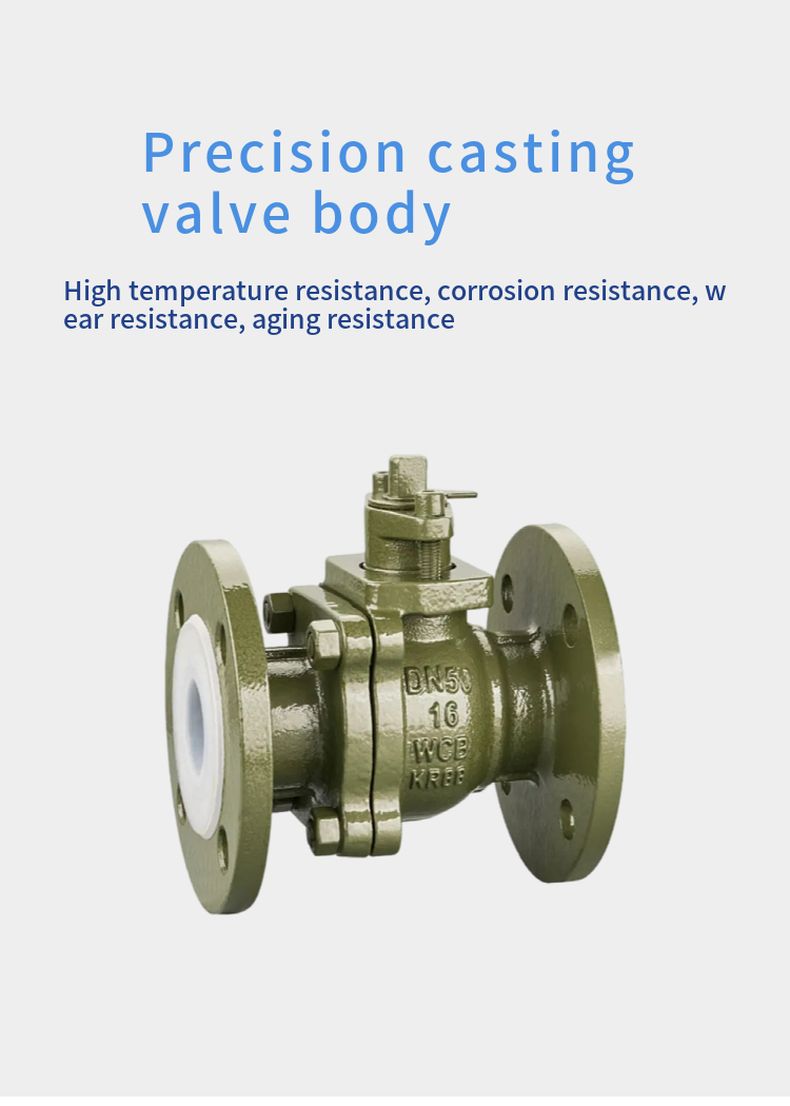 Q41F46 Corrosion-resistant fluorine lined ball valve