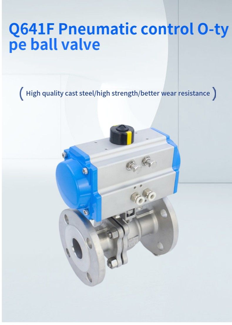 Q641F Pneumatic control O-type ball valve