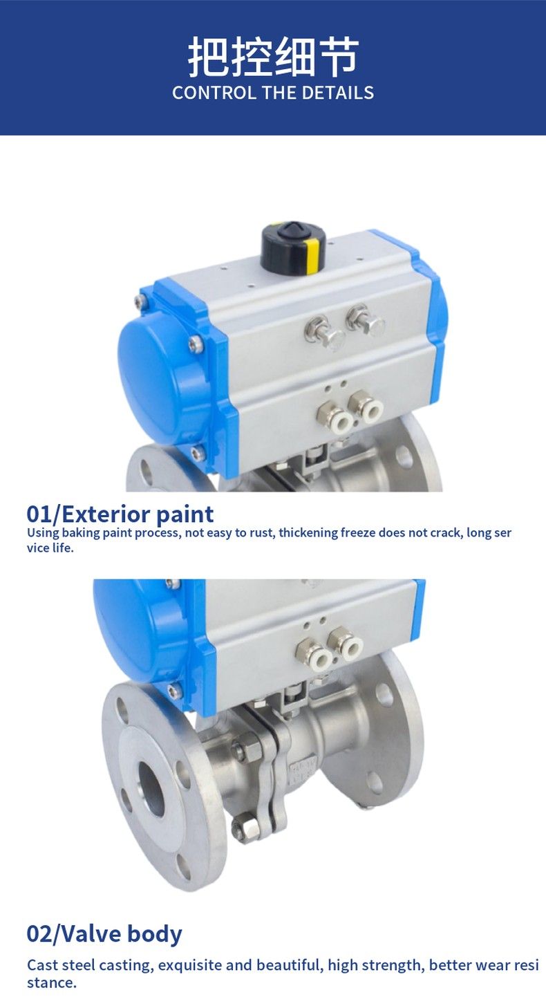 Q641F Pneumatic control O-type ball valve