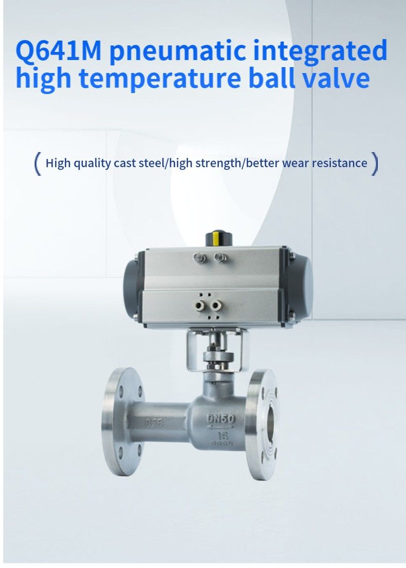 Q641M pneumatic integrated high temperature ball valve