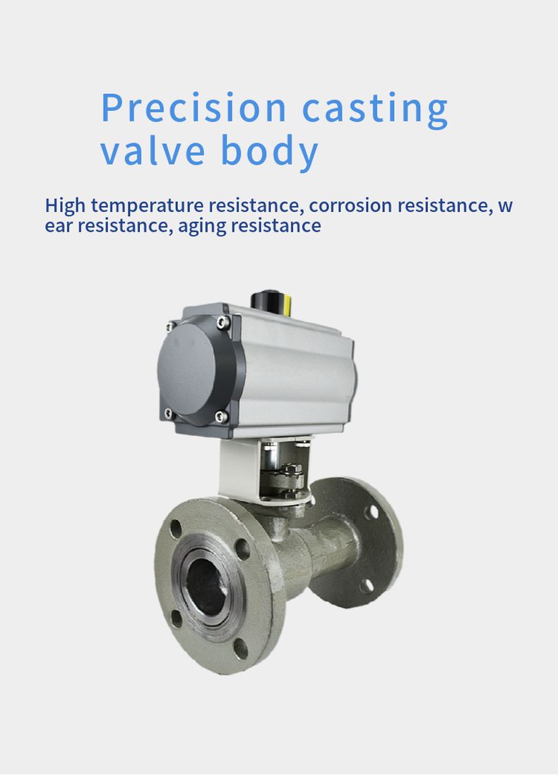 Q641M pneumatic integrated high temperature ball valve