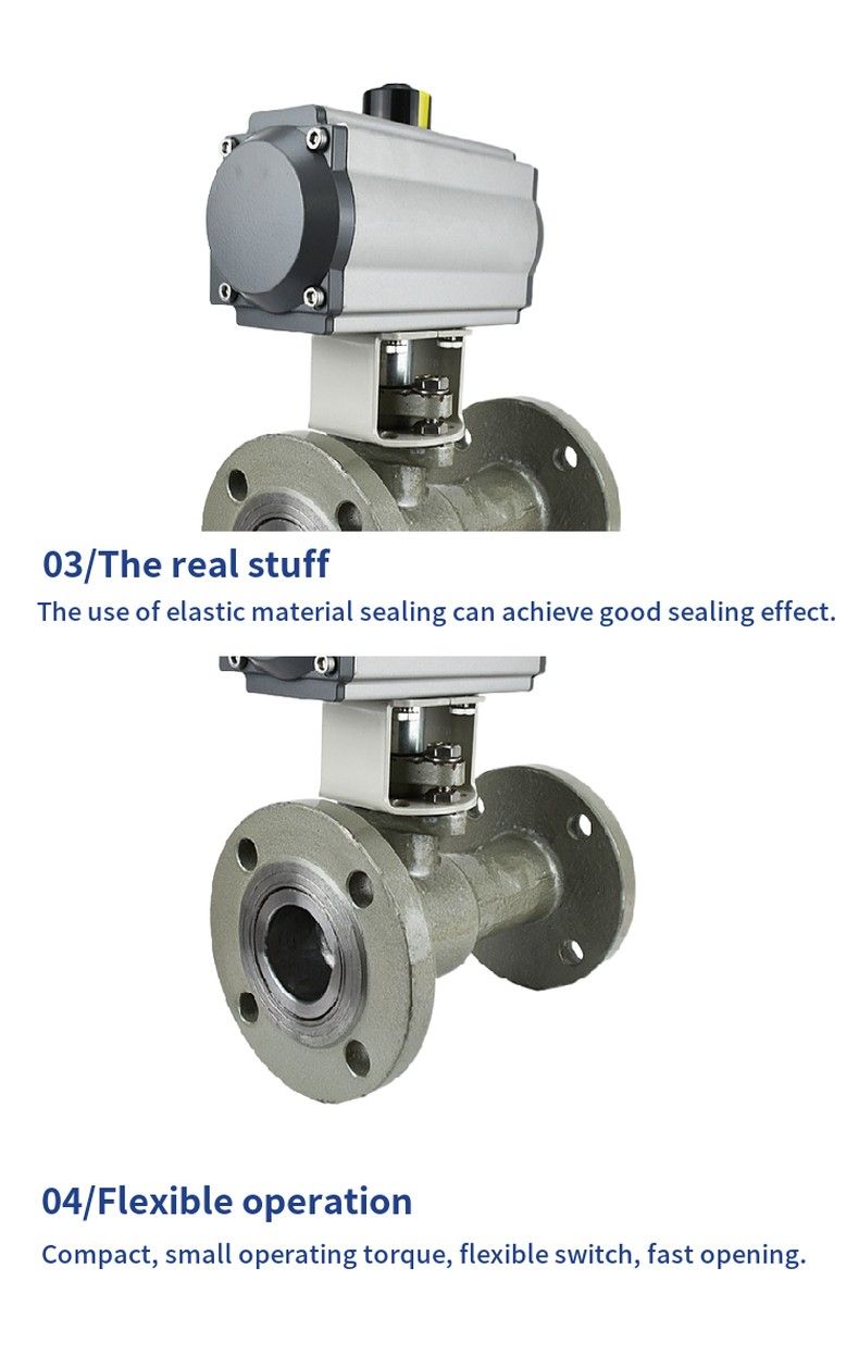 Q641M pneumatic integrated high temperature ball valve