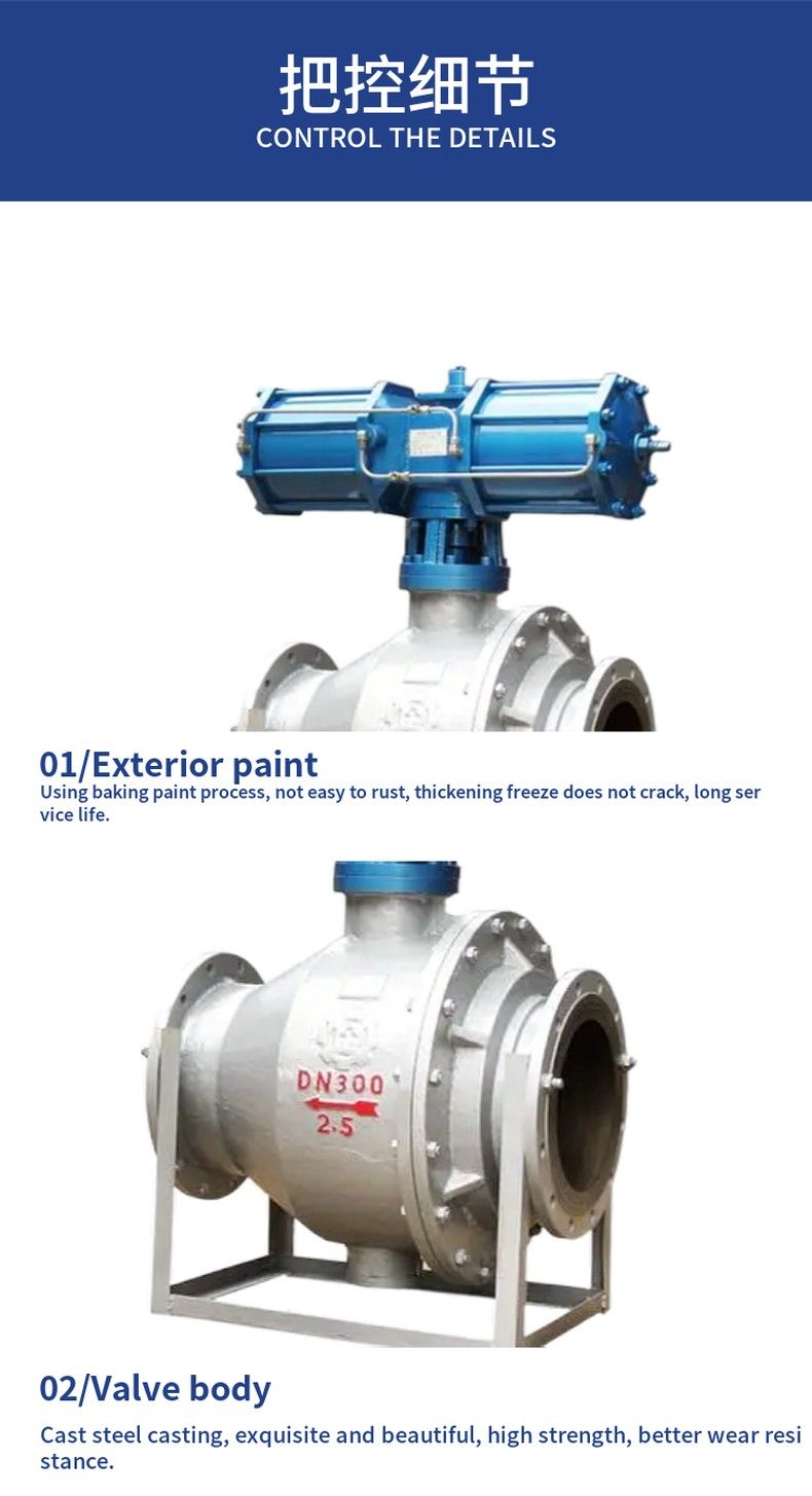 Q647HM Pneumatic pulverized coal injection, ash discharge special ball valve