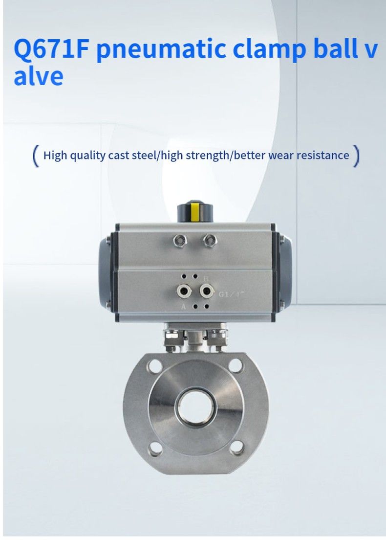 Q671F pneumatic clamp ball valve