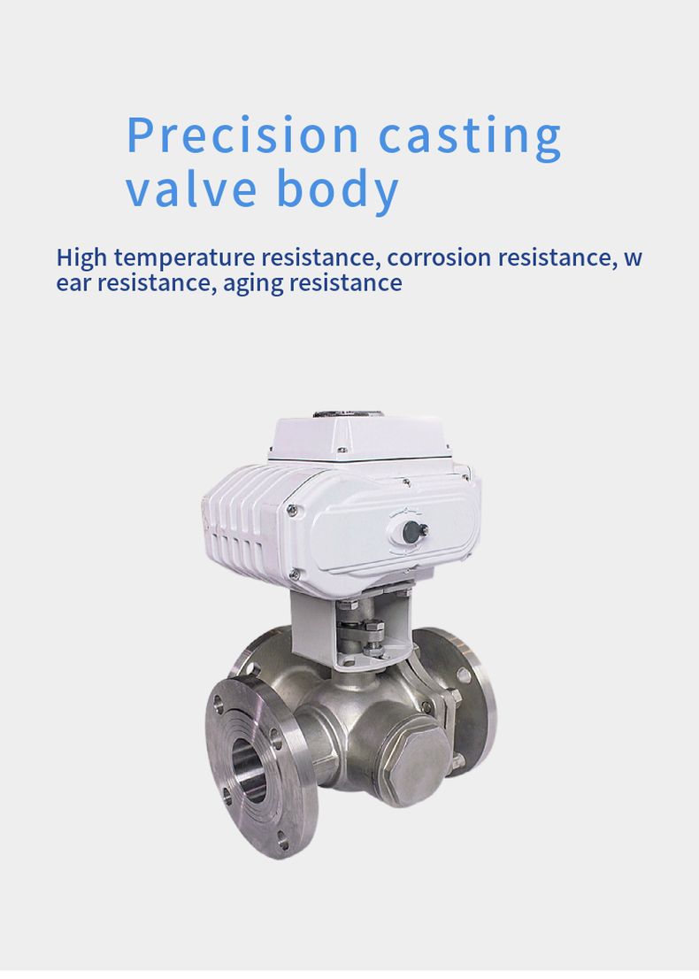 Q944F-Q945F electric three-way ball valve