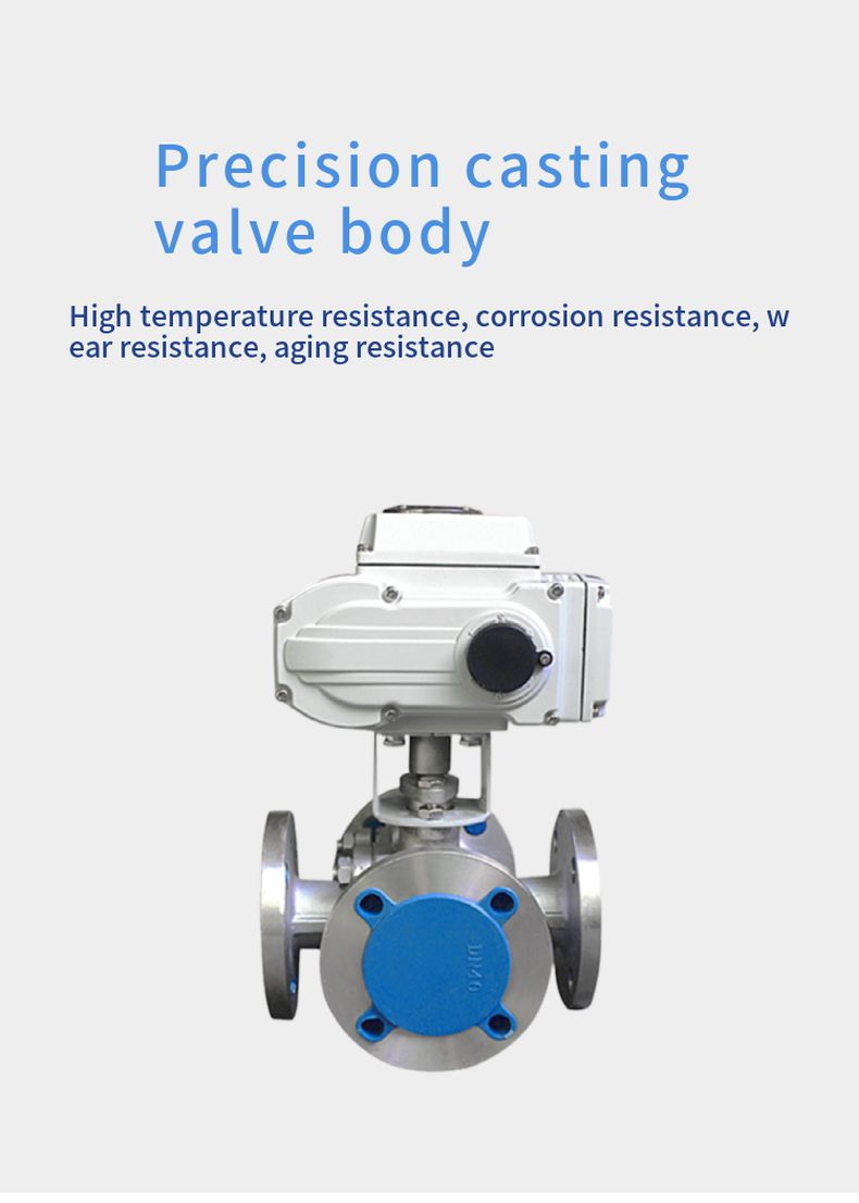 Q946F electric four-way ball valve