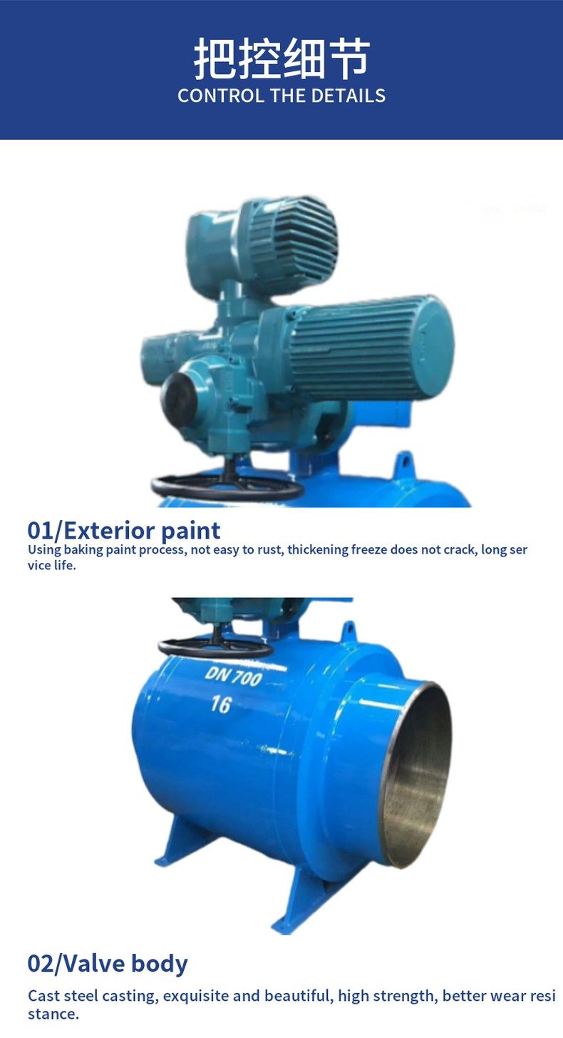 Q961F electric all-welded ball valve