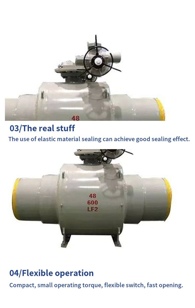 Q961F electric all-welded ball valve