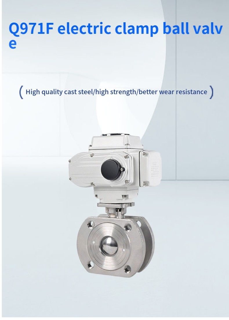 Q971F electric clamp ball valve