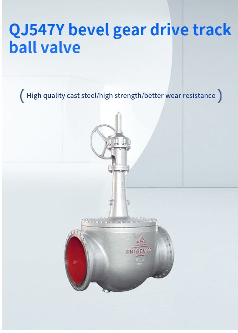 QJ547Y bevel gear drive track ball valve