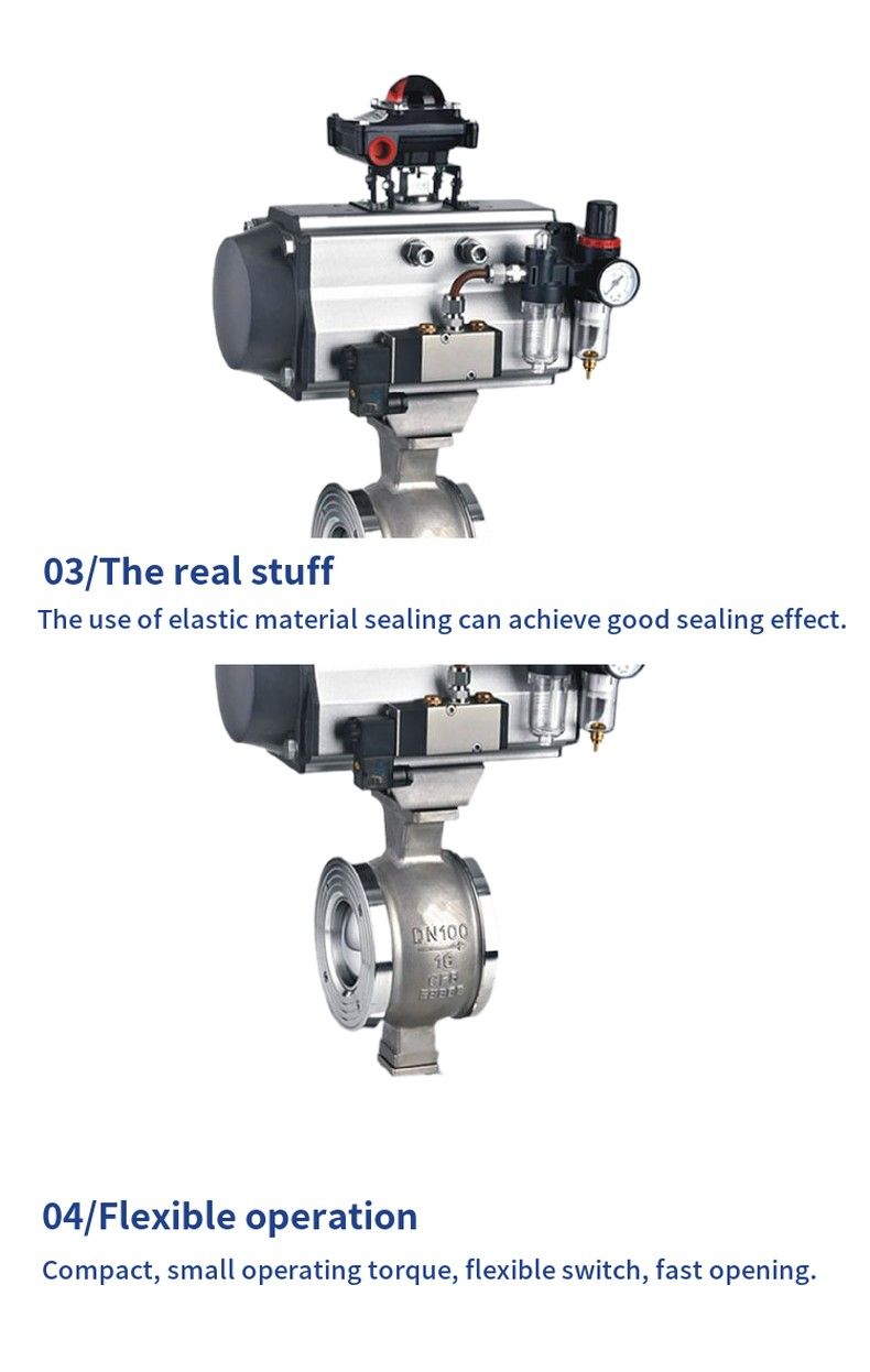 VQ677H pneumatic V-type control ball valve