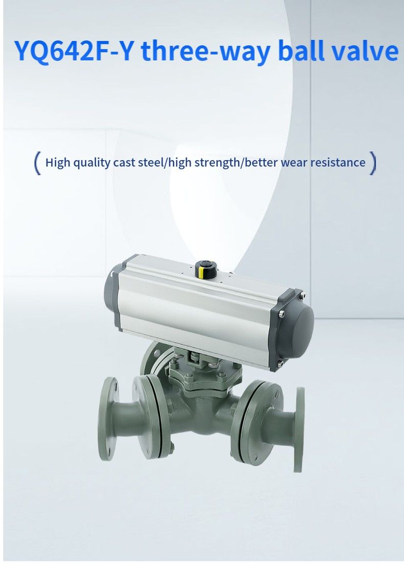 YQ642F-Y three-way ball valve