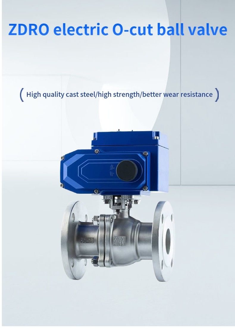 ZDRO electric O-cut ball valve