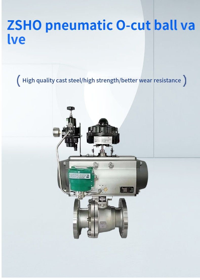 ZSHO pneumatic O-cut ball valve