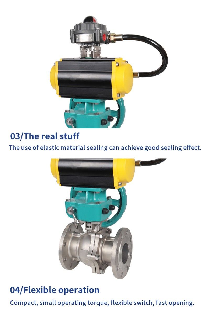 ZSHO pneumatic O-cut ball valve