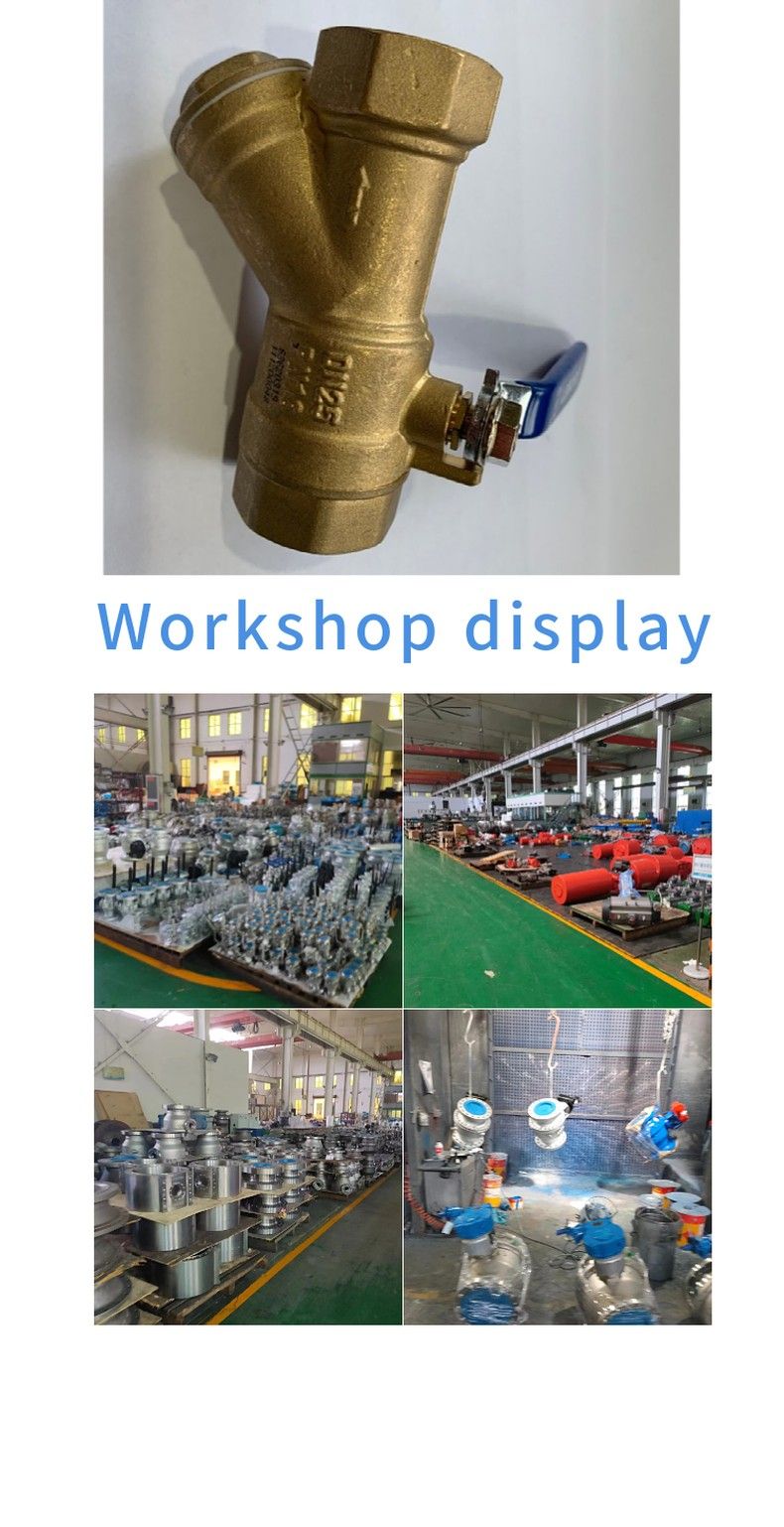 Brass wire belt filter ball valve