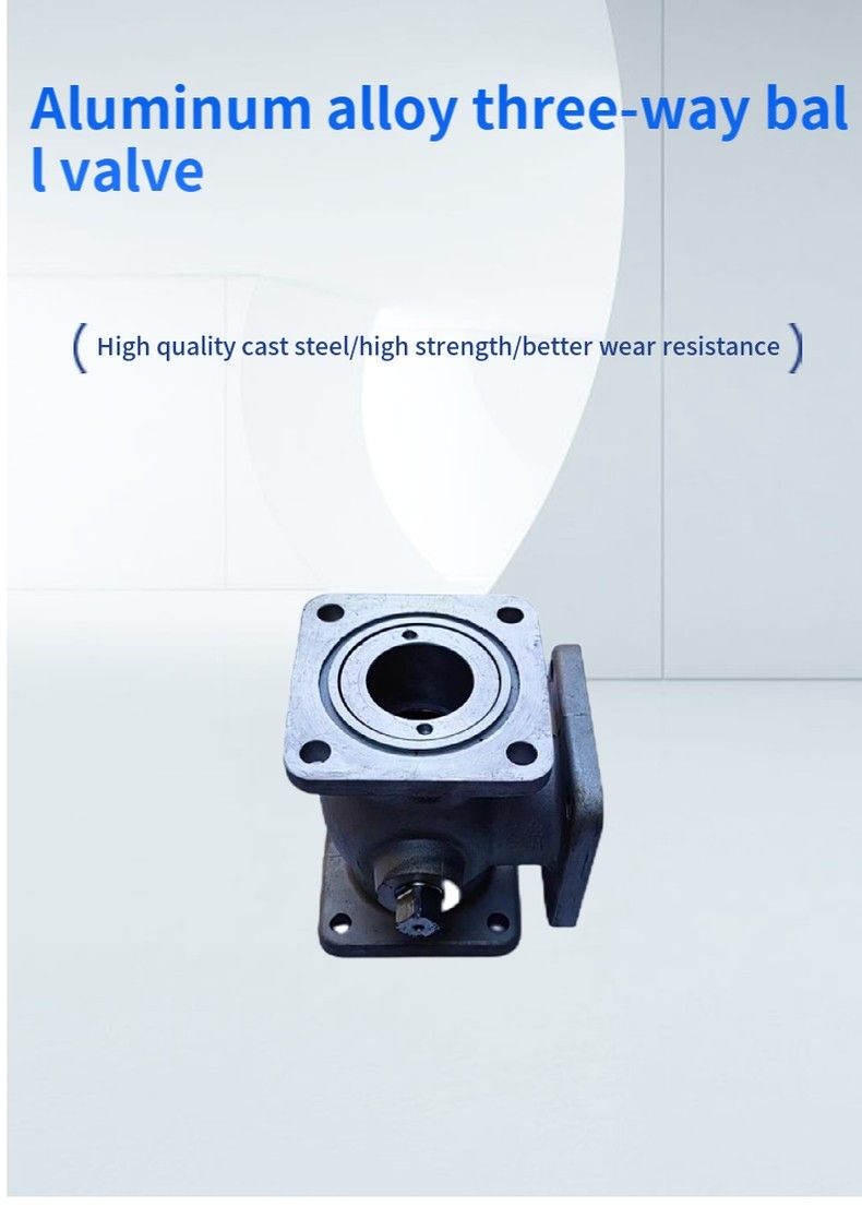 Aluminum alloy three-way ball valve