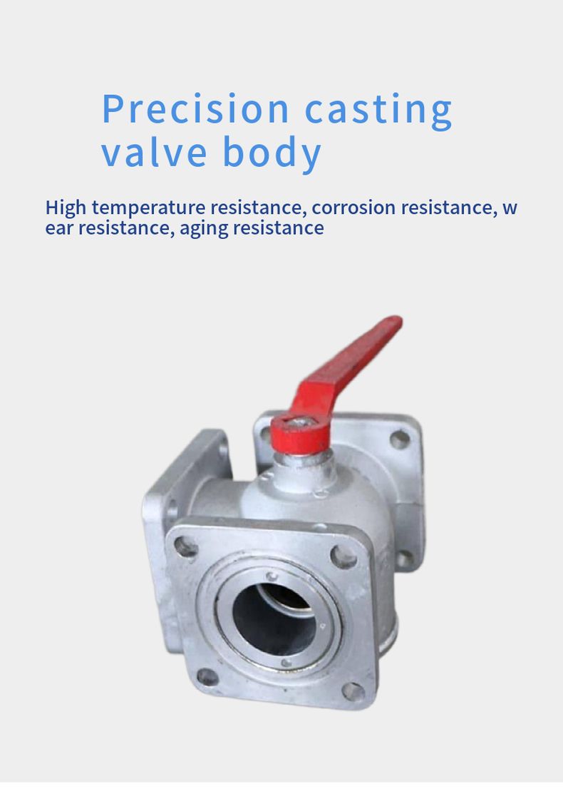 Aluminum alloy three-way ball valve