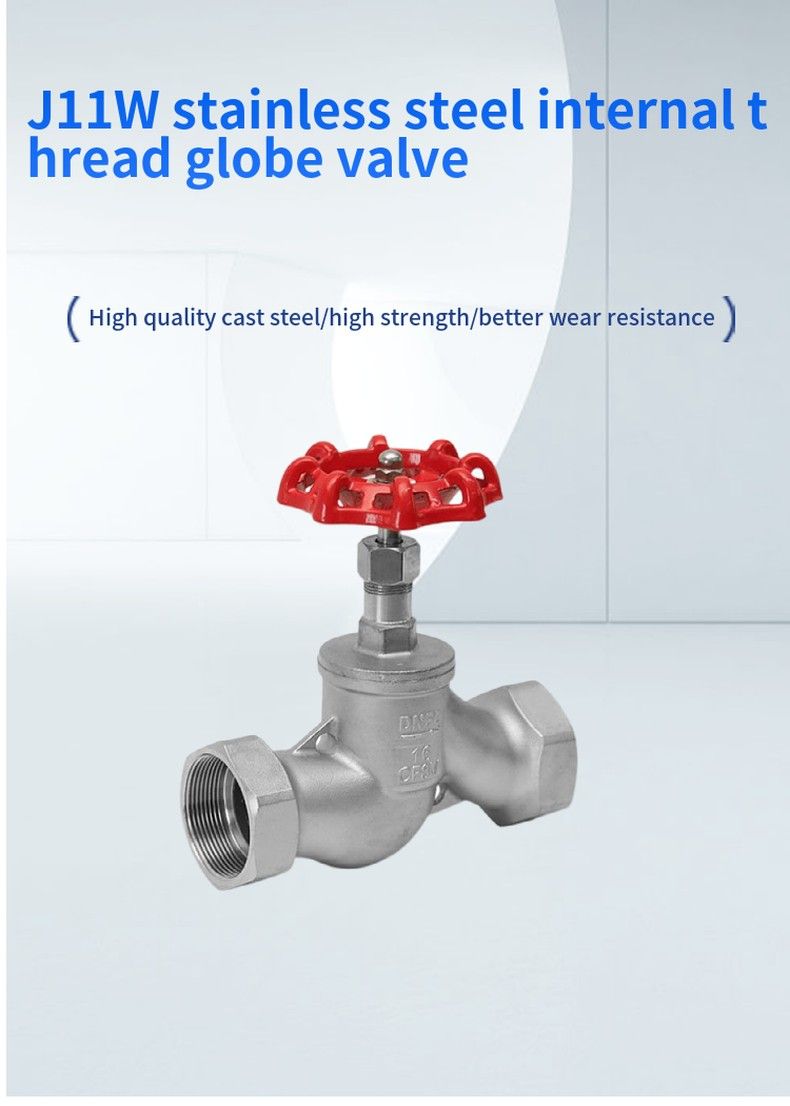 J11W stainless steel internal thread globe valve