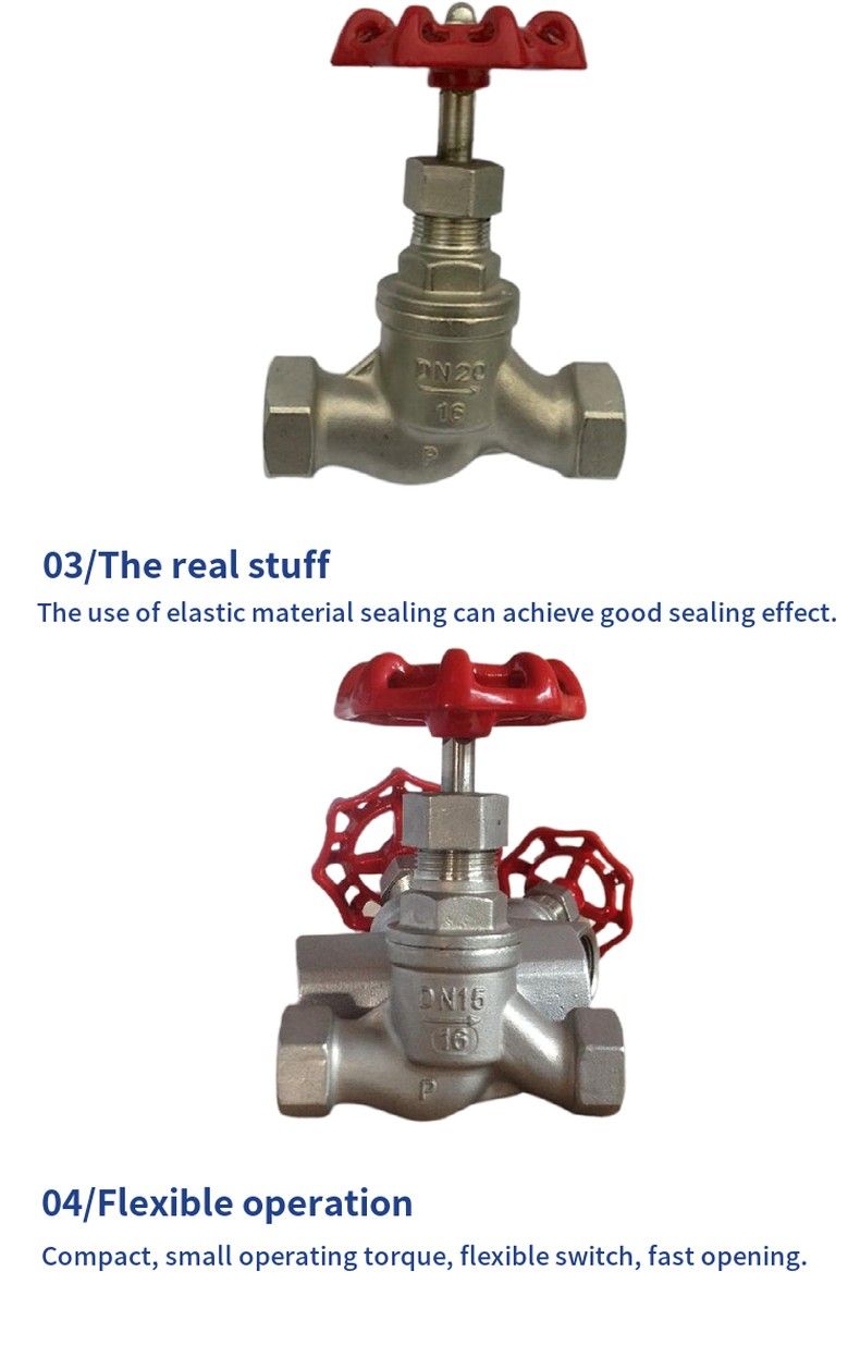 J11W stainless steel internal thread globe valve