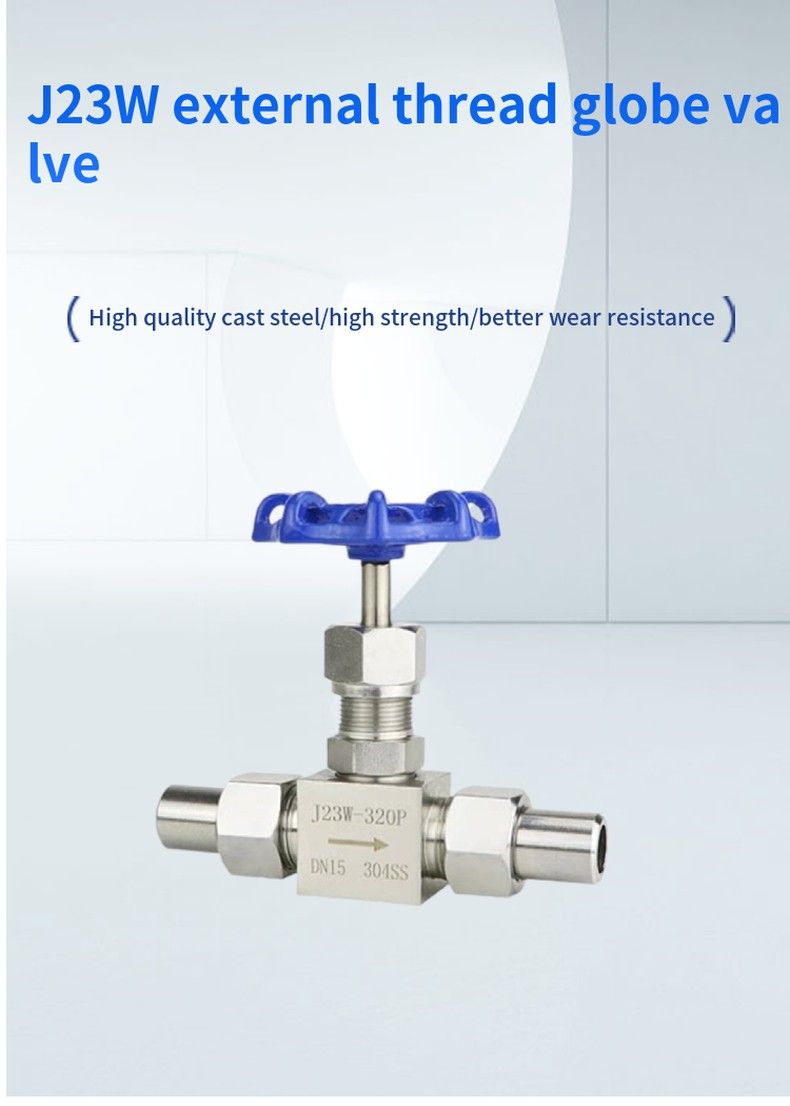 J23W external thread globe valve