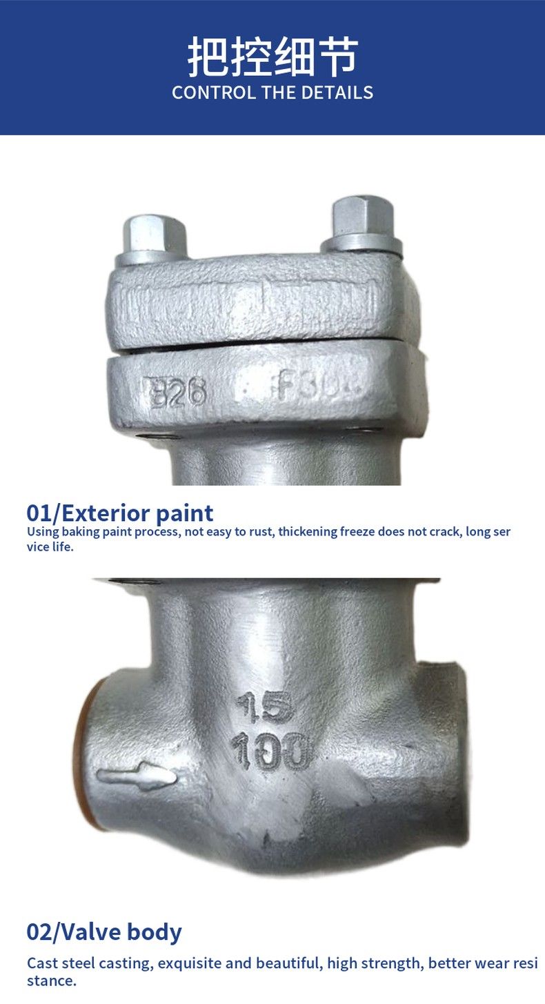 H11-61Y forged steel check valve with internal thread and socket