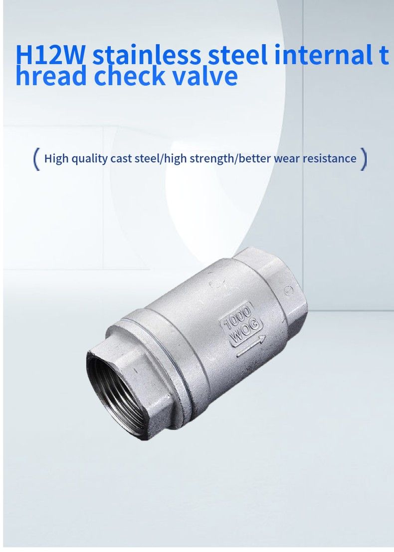 H12W stainless steel internal thread check valve