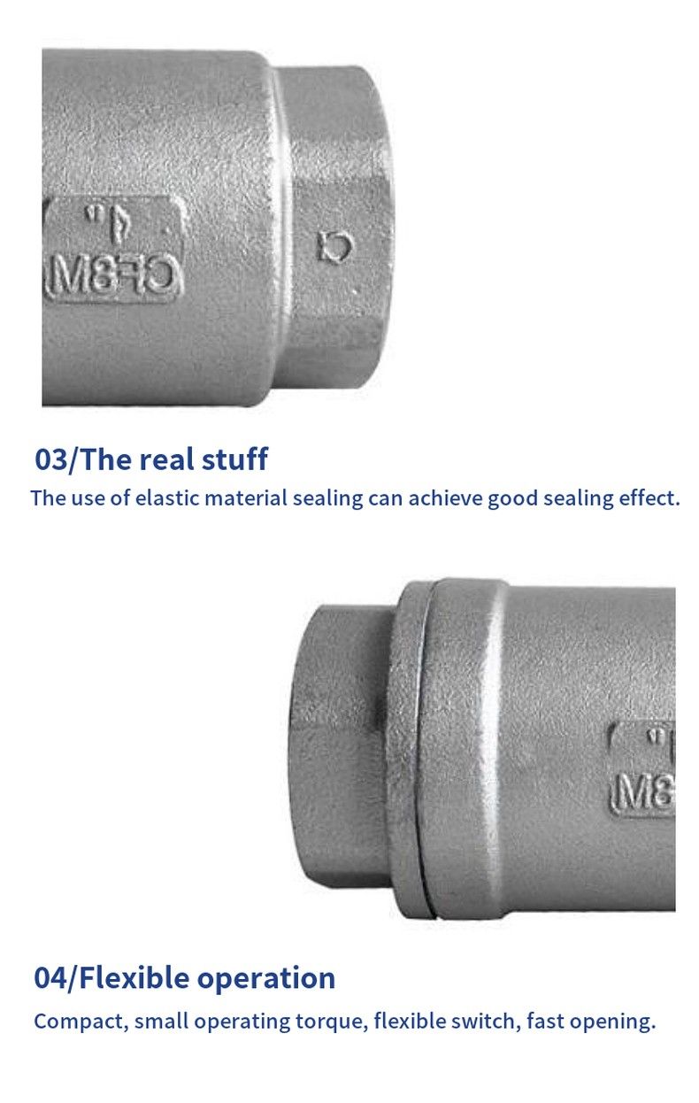 H12W stainless steel internal thread check valve