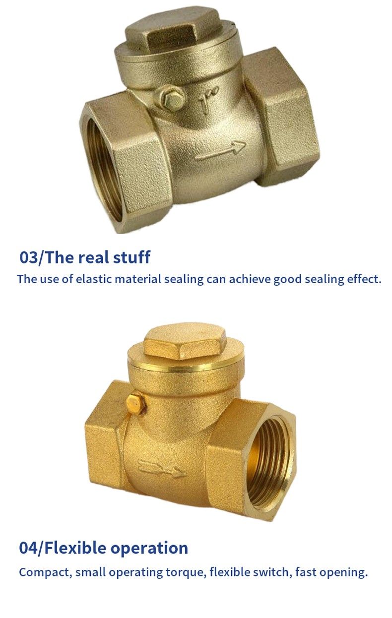 H14T brass internal thread check valve