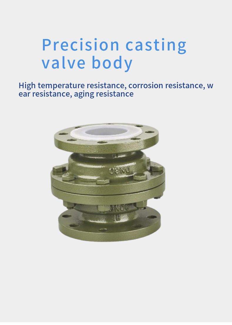 H42F46 Fluorine lined vertical check valve