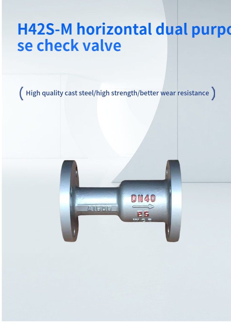 H42S-M horizontal dual purpose check valve