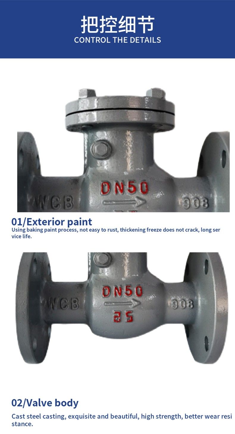 H44H flanged swing check valve