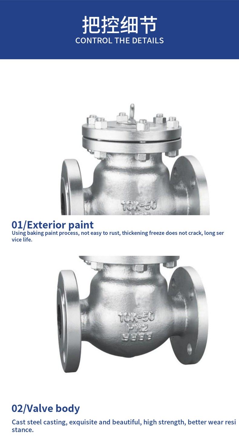 H44H day standard flange check valve