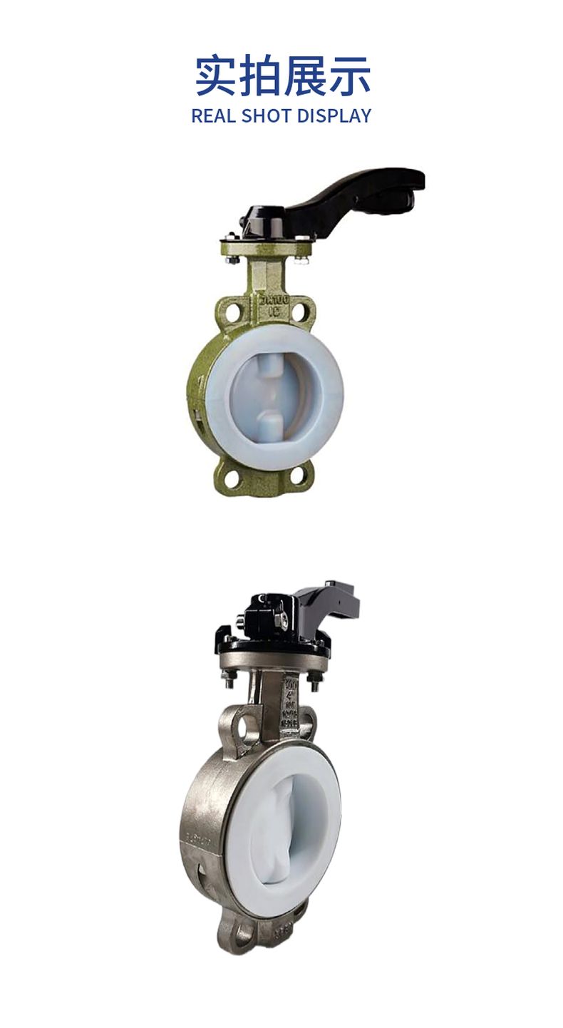 D71F4 clip-on fluorine lined butterfly valve