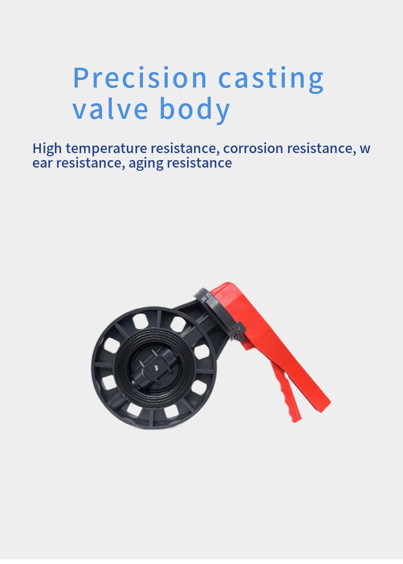 D71X-10S plastic butterfly valve