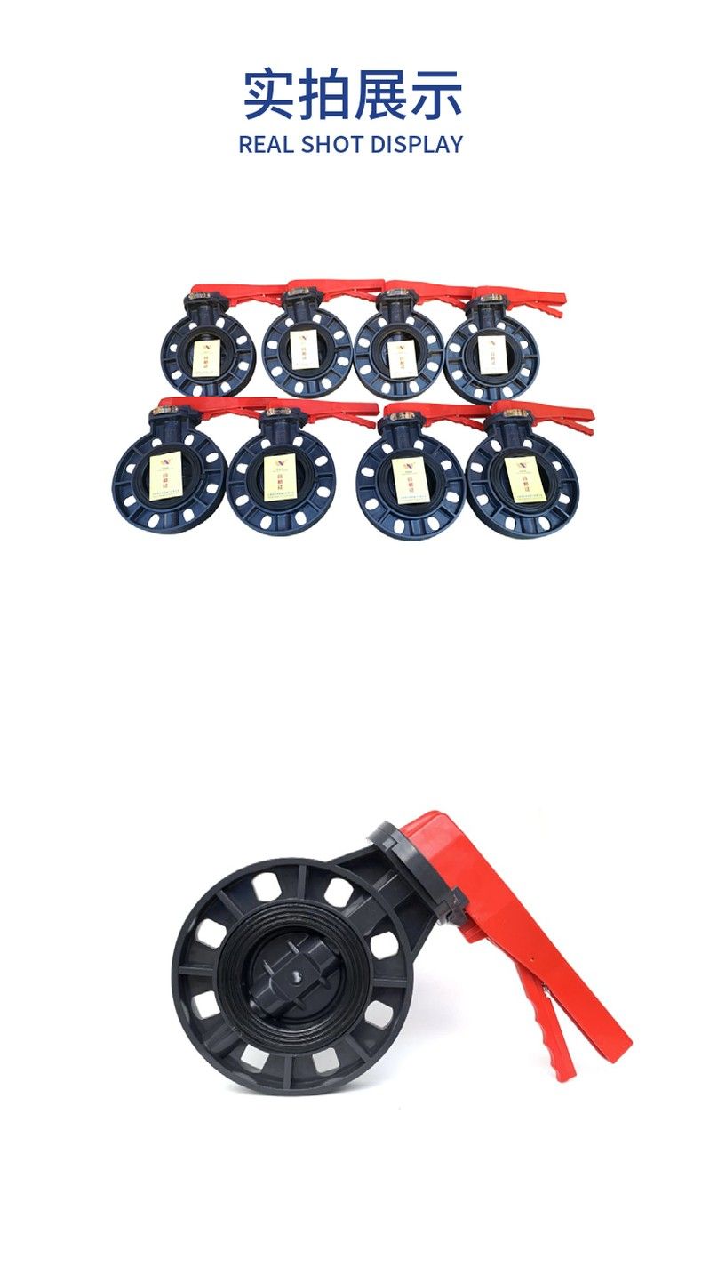 D71X-10S plastic butterfly valve