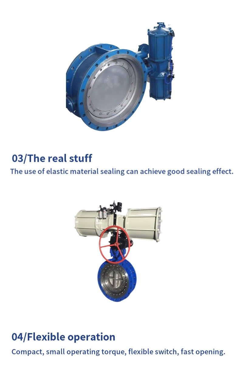 D643H pneumatic quick cut off butterfly valve