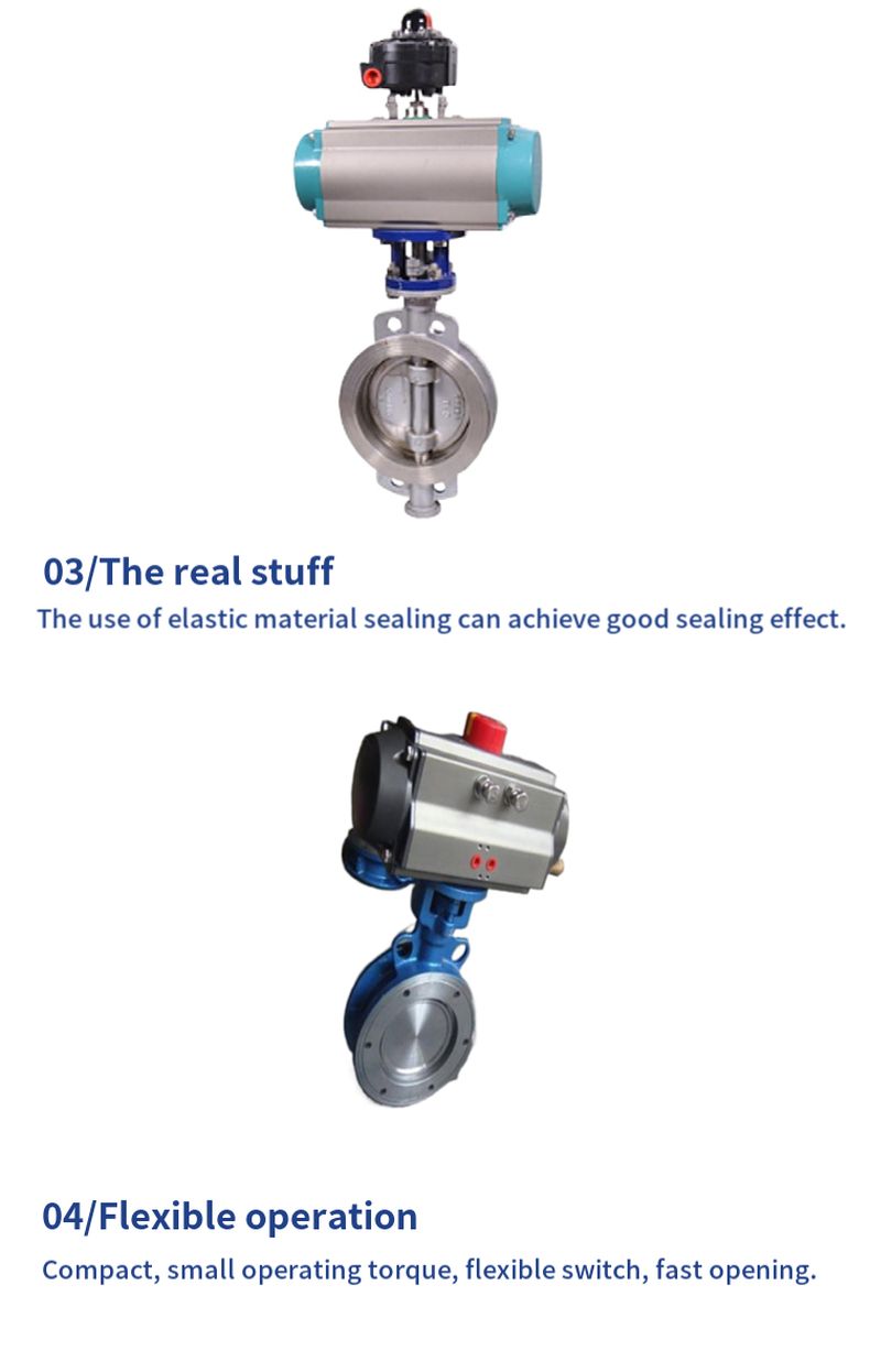 D673H pneumatic hard seal butterfly valve