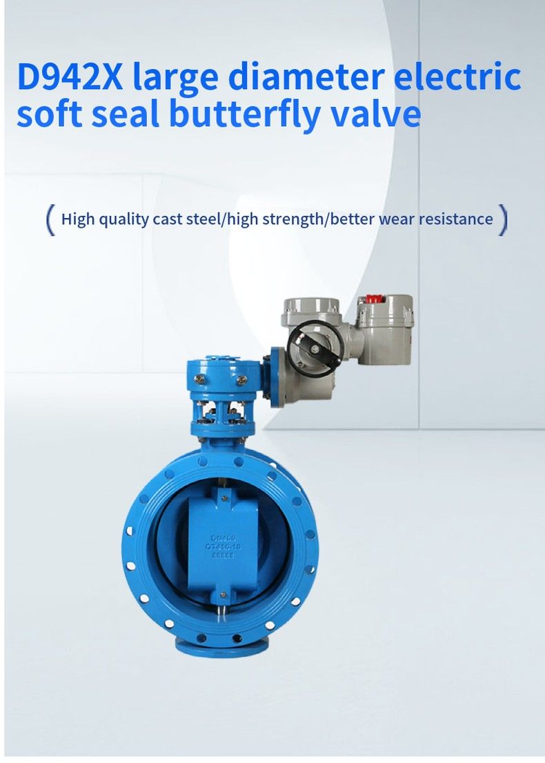 D942X large diameter electric soft seal butterfly valve