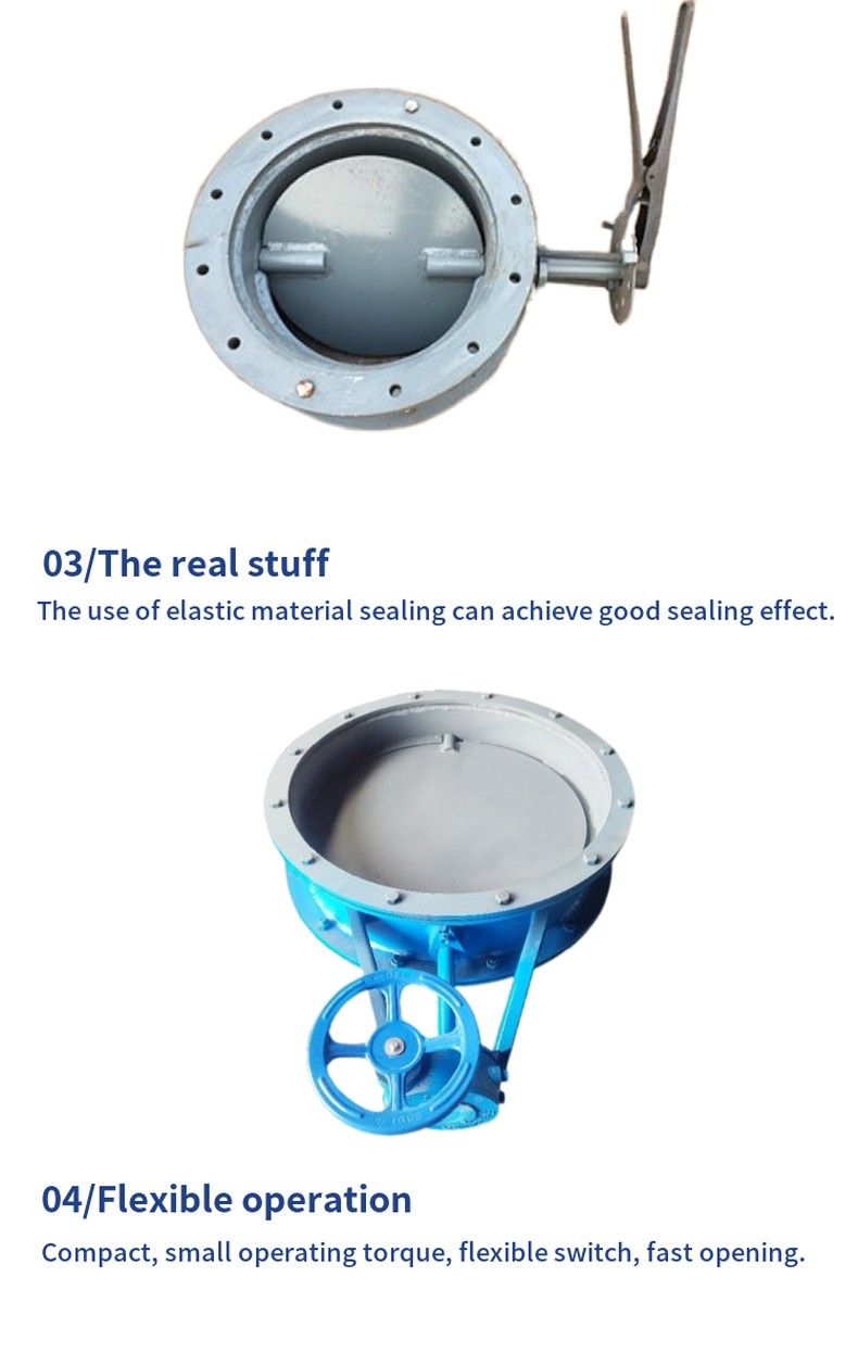 TD41W Handle operated ventilation butterfly valve