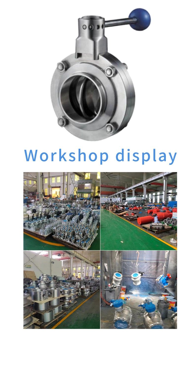 Sanitary threaded butterfly valve