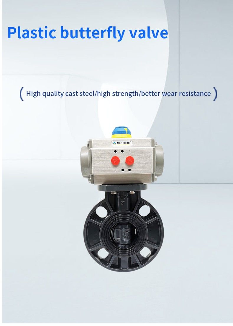 Plastic butterfly valve