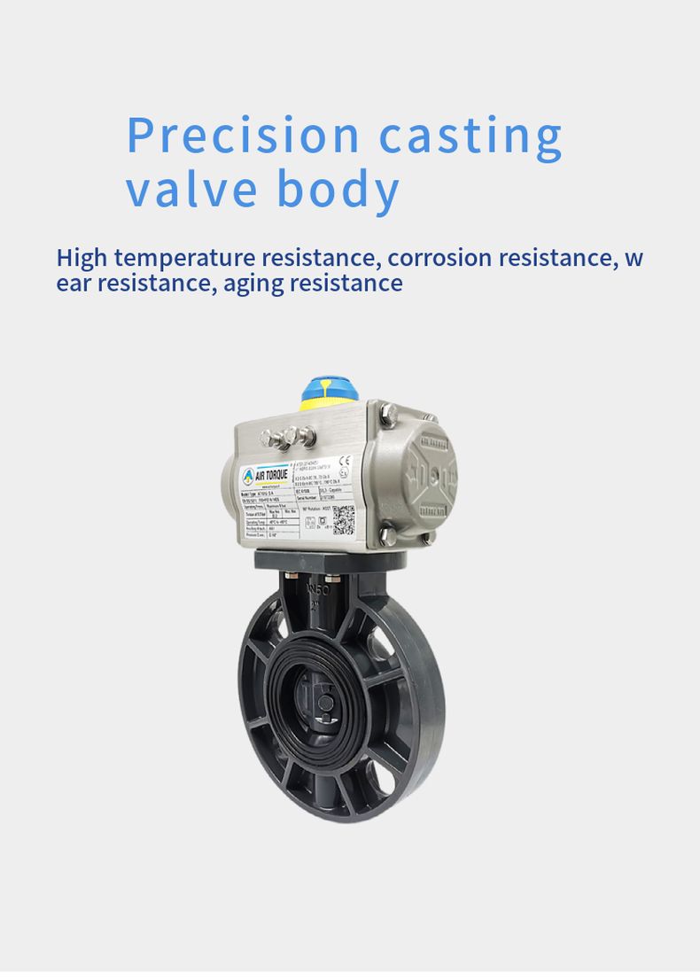 Plastic butterfly valve